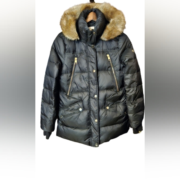 *NWOT MICHAEL KORS Women's Down Coat with Zip-off Hood - Picture 1 of 6